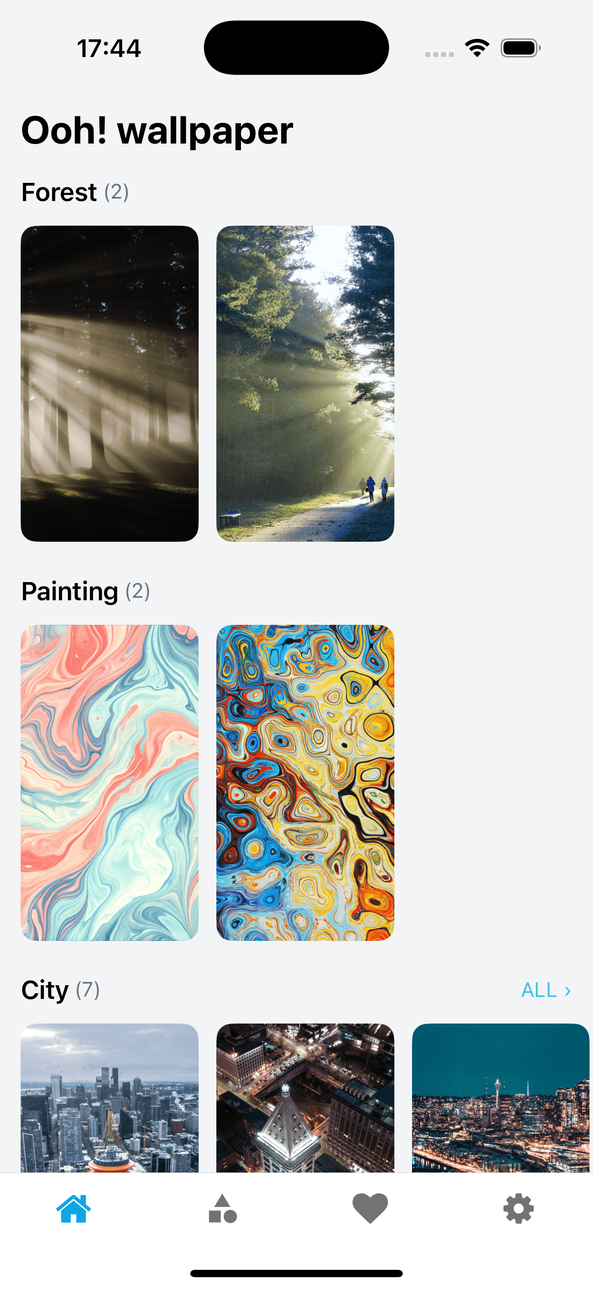 WallpaperWizard App Interface
